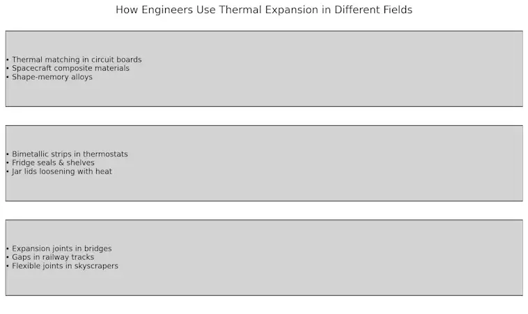 Thermal Expansion in Different Fields