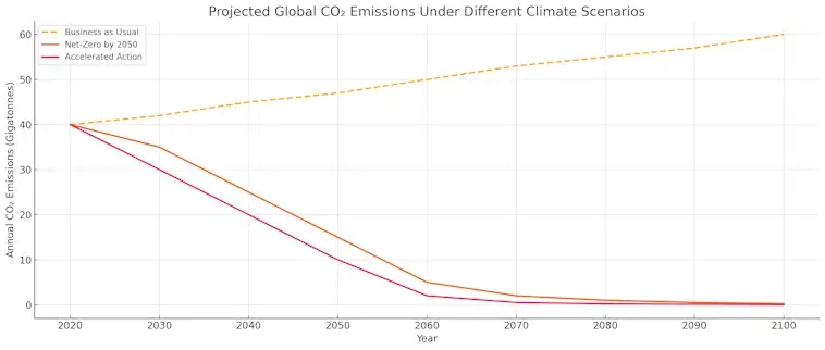 Projected Global CO2 Emissions