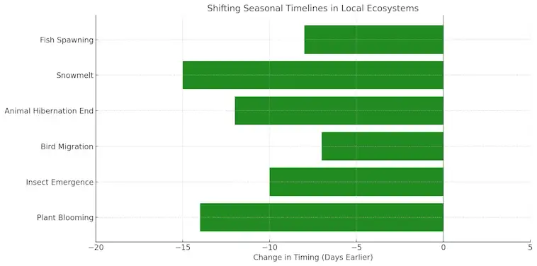 Seasonal Timelines in Local Ecosystems
