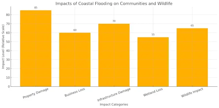 Impacts of Coastal Flooding on Communities and Wildlife