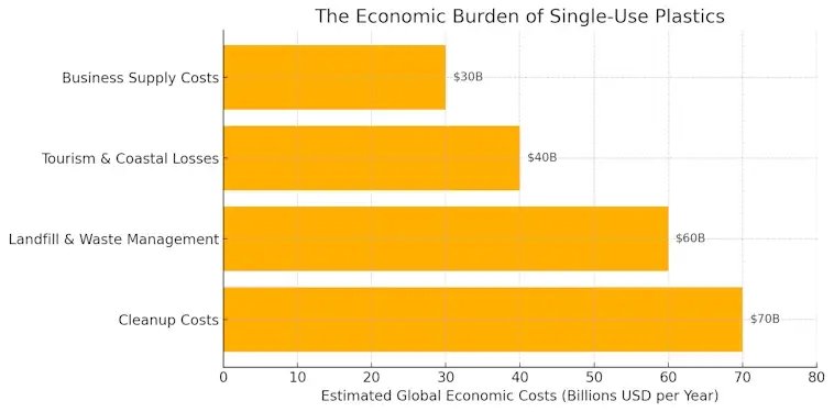 The Economic Burden of Single-Use Plastics
