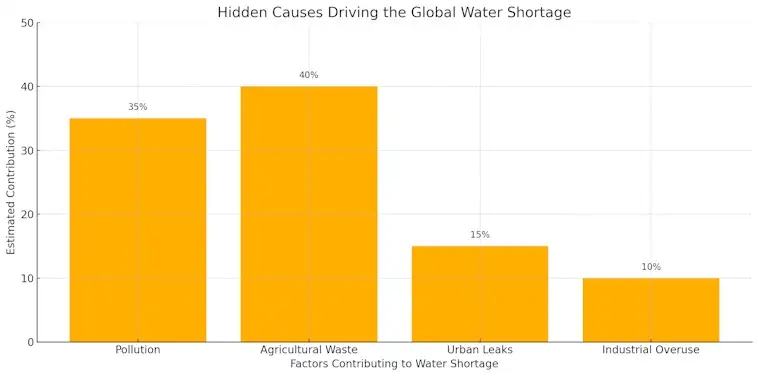 Hidden Causes Driving the Global Water Shortage