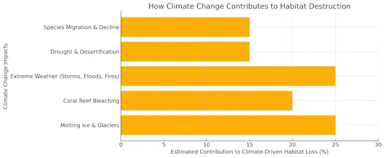 How Climate Change Contributes to Habitat Destruction