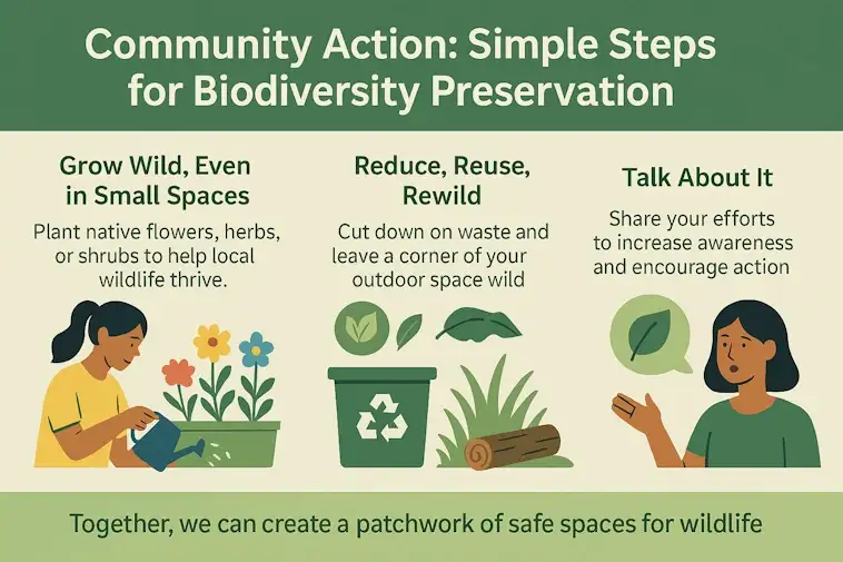 Community Action: Simple Steps for Biodiversity Preservation