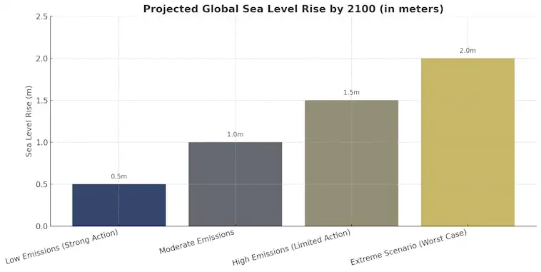 Projected Global Sea Level Rise by 2100
