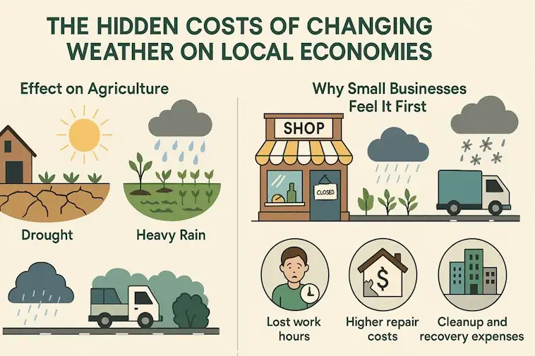 The Hidden Costs of Changing Weather on Local Economies