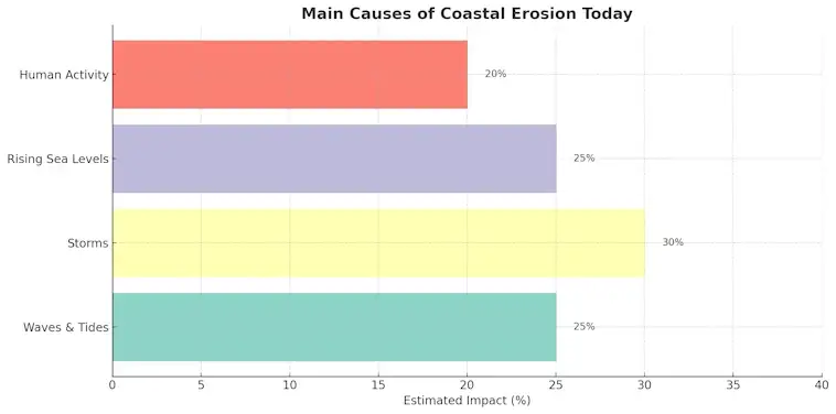 Main Causes of Coastal Erosion Today