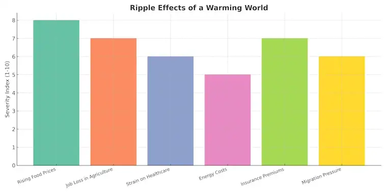 Ripple Effects of a Warming World
