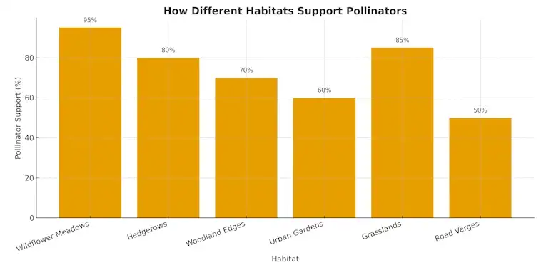 How Different Habitats Support Pollinators