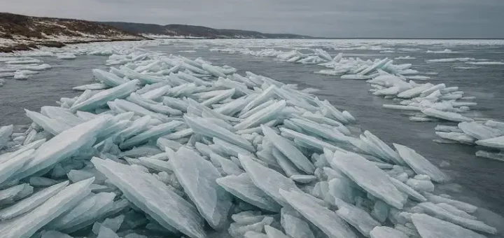 Unusual Ice Flow