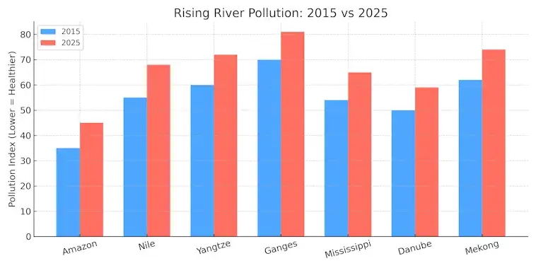 Rising River Pollution
