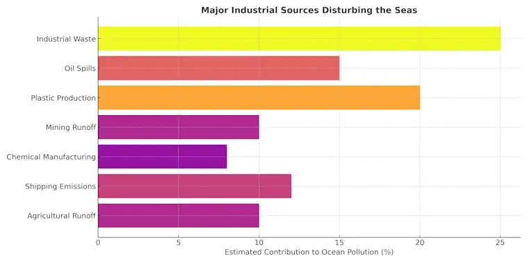 Major Industrial Sources Disturbing the Seas