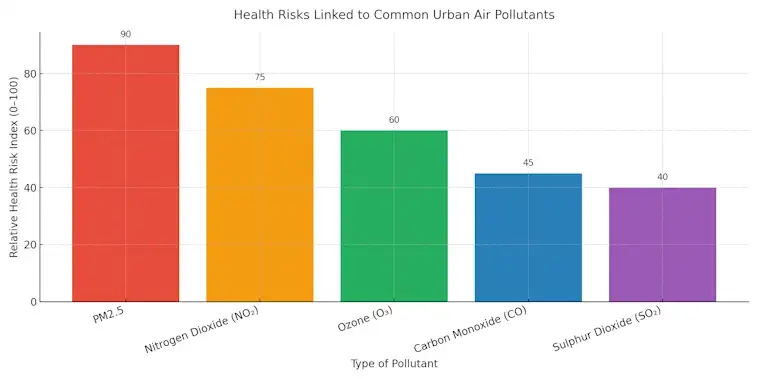 Health Risks Linked to Common Urban Air Pollutants