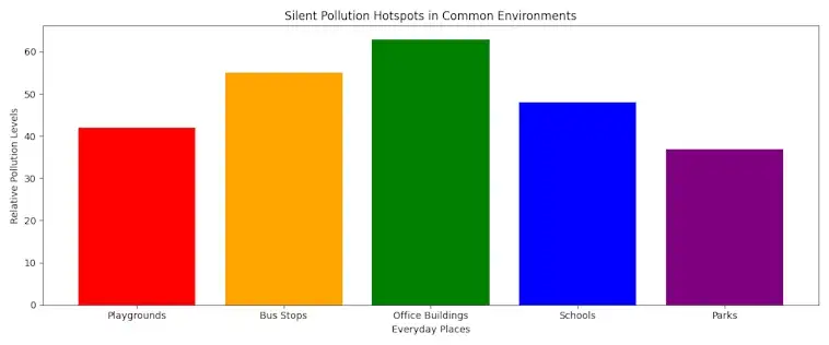 The Silent Pollution Hotspots in Common Environments