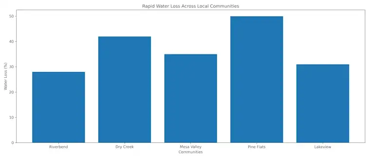 The Rapid Water Loss Across Local Communities