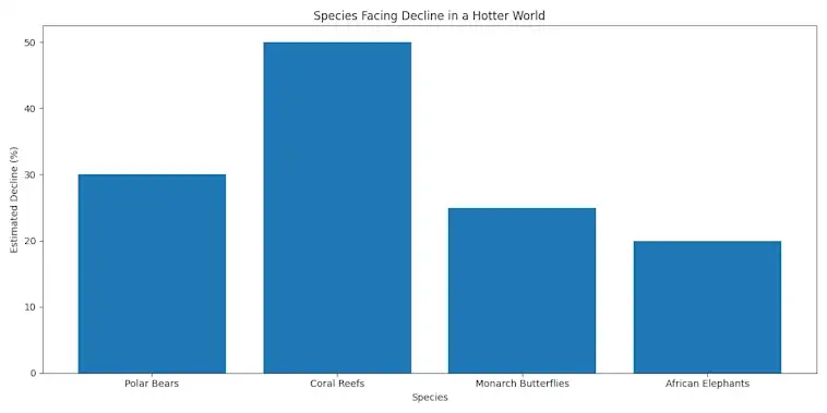 The Species Facing Decline in a Hotter World