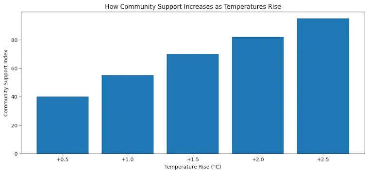 How Community Support Increases as Temperatures Rise