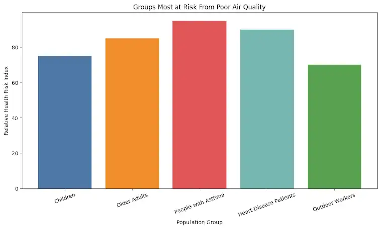 The Groups Most at Risk From Poor Air Quality