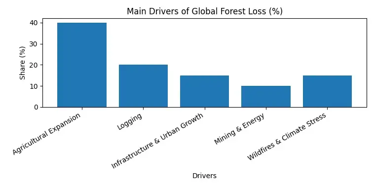 The Main Drivers of Global Forest Loss