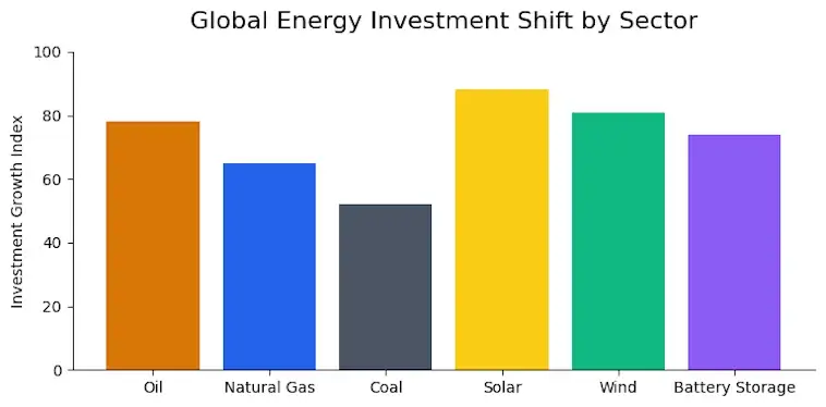 The Global Energy Investment Shift by Sector