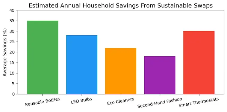 The Estimated Annual Household Savings From Sustainable Swaps