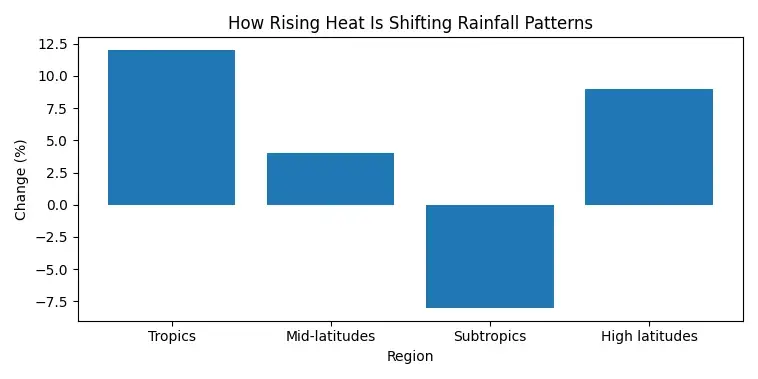 How Rising Heat Is Shifting Rainfall Patterns