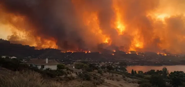 Fiery Weather Threatens Homes
