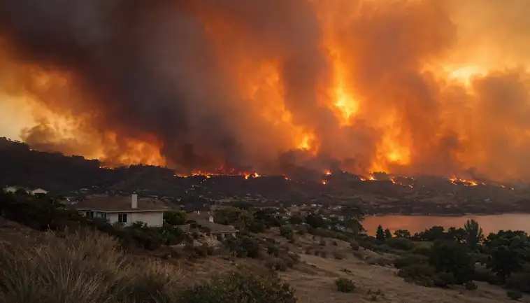 Fiery Weather Threatens Homes