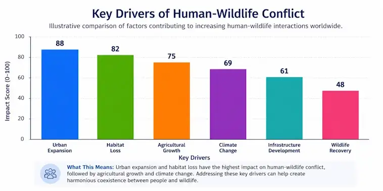 The Key Drivers of Human-Wildlife Conflict