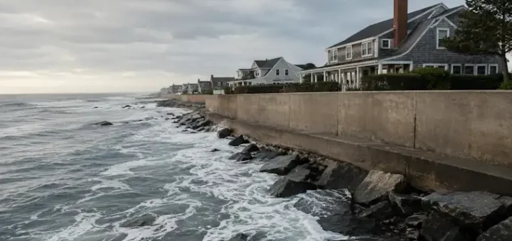 Sea Walls Decide Which Homes Survive